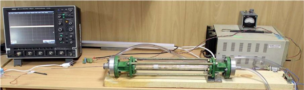 Figure 1. Device for modeling of intra-arterial circulation (descriptions of numbers see in text).